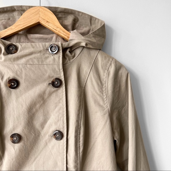 NEW 100% Cotton Short Trench Jacket in Khaki *Note - Picture 13 of 14